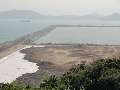 为深圳盐田港填海工程供应防水土工布、编织土工布
